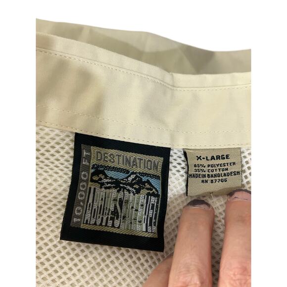 10,000 Ft. Above Sea Level button up shirt XL fishing outdoors camping - Picture 3 of 9